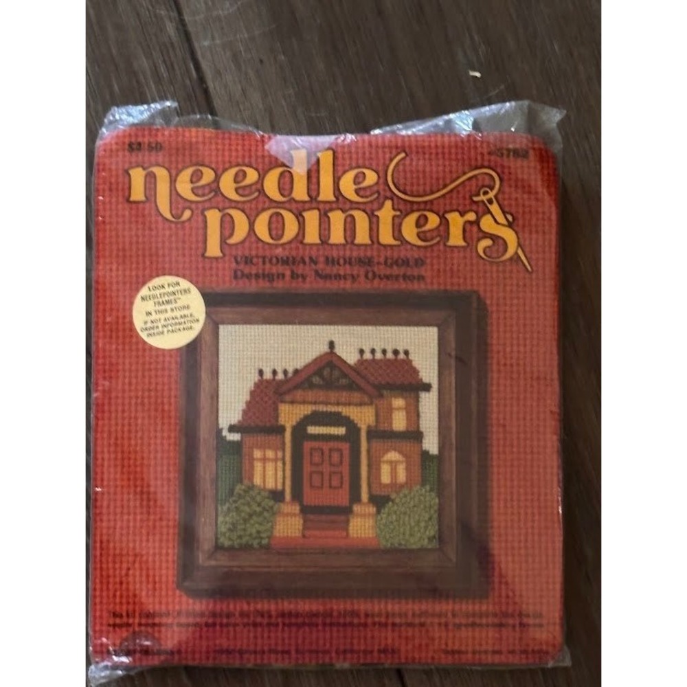 Vintage Sunset Designs Needle Pointers Victorian House Gold Kit 5782 N Overton